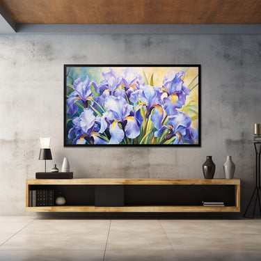Peinture Sur Toile D'Iris